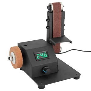 Mini lijadora de cinta eléctrica 220V 350W negra mini lijadora de cinta - Imagen 1 de 15