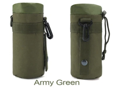 Bolsa táctica militar para botella de agua Molle soporte para hervidor de agua bolsa de cinturón Foto 1 de 4