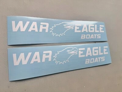 War Eagle Boats Decals SET OF 2 Vinyl Decal Stickers - Image 1 of 4