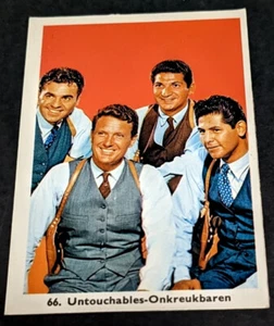 RARE #66 1966 TV Untouchables MONTY gum Card Dutch Belgium Scarce 1st Issue - Picture 1 of 2