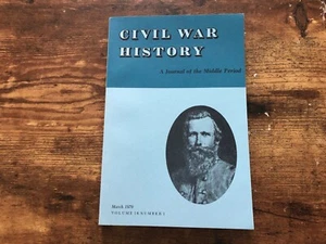 CIVIL WAR HISTORY Journal Middle Period Book March 1970 Racial Separation Texas - Picture 1 of 8