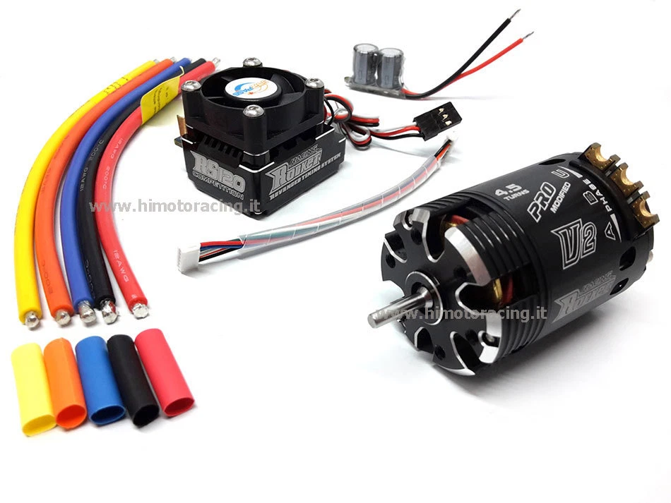 wCOMBO ROCKET BRUSHLESS SENSORI MOTORE 540 4.5T + REGOLATORE 120A TURBO MODIFIED - Immagine 1 di 1