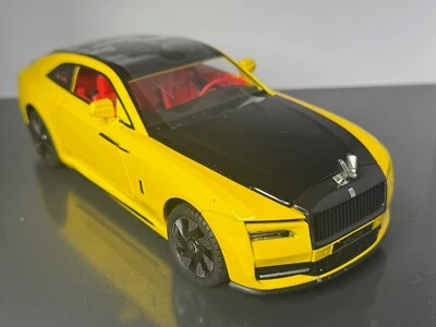 Rolls Royce Spectre YELLOW 1:24 Luxury Diecast Model Car ToyKids Adults Gift - Image 1 of 4