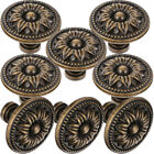  8 pièces poignées boutons de porte vintage ronds décoratifs style européen