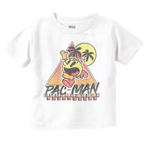 PACMAN Arcade Game Chill Tropical Vacation Toddler Boy Girl Youth T Shirt Tee - Picture 1 of 6