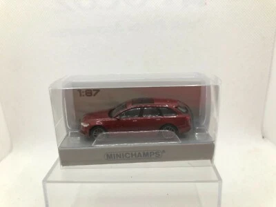 MINICHAMPS 1:87 Audi A6 Avant 2018 Rosso Metallizzato - Immagine 1 di 4