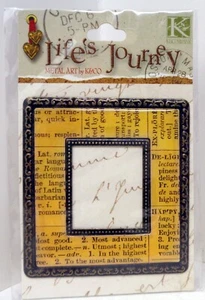 LIFE'S JOURNEY: Yellow Dictionary Frame Metal Sticker (NEW) - Picture 1 of 2