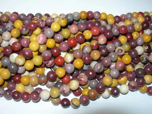 8mm Round Moukite gemstone beads 15" strand - Picture 1 of 2