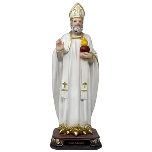San Agustin 8" San Agustin De Hipona Religious Statues - Picture 1 of 3