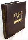 1986 Pontiac Dealer Produkt Merchandiser Podręcznik Notatnik pełen informacji