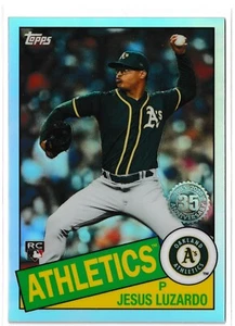 2020 Topps Chrome Jesus Luzardo RC Rookie 1985 35th Anniversary Athletics - Picture 1 of 2