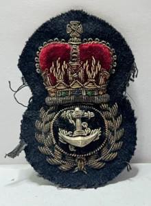 Insignia de tapa de lingotes de suboficial jefe de la Royal Navy años 50 75 x 50 mm - Imagen 1 de 3