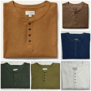 Tecovas Men's Waffle Henley Herren - Afbeelding 1 van 14