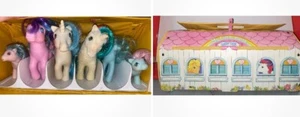 Vintage 1983 My Little Pony Carry Case And 1st Generation MLP Hasbro Ponies Tara - Picture 1 of 22