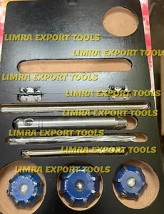 9x DAYTONA KAWASAKI GPZ 750 1983 VALVE SEAT CUTTER KIT CARBIDE TIPPED BXD - Picture 1 of 7