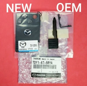 New OEM Mazda CX7 CX9 Smart Card Key 4B Hatch BGBX1T458SKE11A01 Key with Chip - Picture 1 of 2