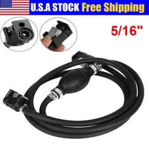5/16" Marine Outboard Boat Motor Fuel / Gas Hose Line Assembly With Primer Bulb - Bild 1 von 10