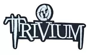 TRIVIUM LOGO AMERICAN HEAVY METAL ROCK BAND MUSICA FERRO SU MORALE TOPPA - Foto 1 di 2