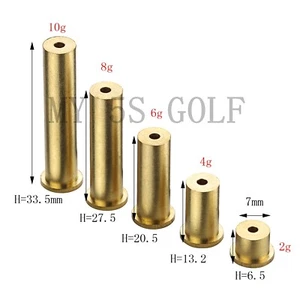 5X Brass Plug Weight for .335 355 370 350 Steel Shafts Include 2, 4, 6, 8 10g - Picture 1 of 3