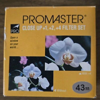 Promaster 43mm Close Up +1, +2, +4 Filters - Image 1 of 2