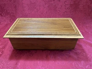 Beautiful Handmade Wood Jewelry Box  /Trinket Box Gift Idea 15” x 8”x 6” - Picture 1 of 12