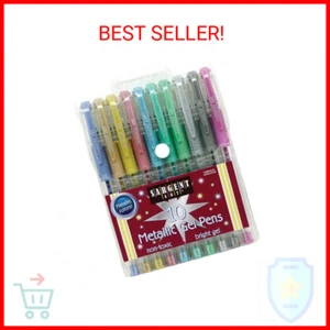Sargent Art 10 Count Assorted Color Metallic Gel Pens, Non-toxic, Magical Ink Pe - Picture 1 of 1