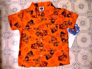 Paw Patrol Nickelodeon Top~Button Down Shirt ~Dogs in Service~NWT~2T - Picture 1 of 4