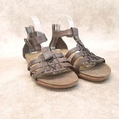 Ruff Hewn Womens Dandy Size 8 Brown  Ankle Strap Strappy Flat Sandals - Image 1 of 4
