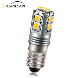 Base a vite E10 3030 10LED Lampada da bicicletta vintage con torcia Bianco caldo - Imagen 1 de 9