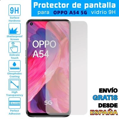 TODOTUMOVIL Protector de Pantalla para Oppo A54 5G Cristal Templado Vidrio 9H Premium