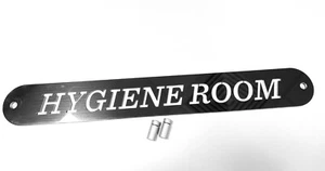 Hygiene Raumschild Spiegel Edelstahl poliert 458 x 60 mm mit Befestigungen - Bild 1 von 7