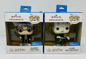 Hallmark Ornament Funko Walmart Exclusive Harry Potter & Lord Voldemort Set 2021 - Picture 1 of 12