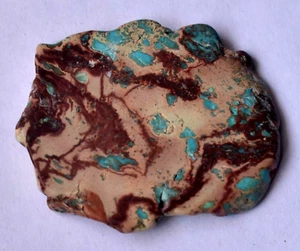 Natürliches blau türkis grob 118,90 Kt. stabilisierte Mine Kingman loser Edelstein - Bild 1 von 7