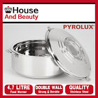 NEW Pyrotherm Pyrolux Stainless Steel Double Wall Food Warmer Hot Pot 4.7 Litre