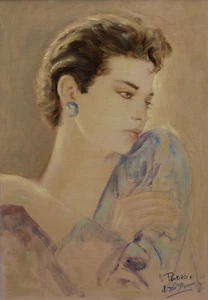 Nicola Del Basso. Bildnis einer jungen Frau. - Picture 1 of 7