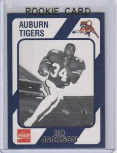 BO JACKSON ROOKIE CARD Auburn Tigers College Football COCA-COLA RC - Picture 1 of 2