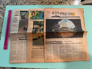 Waikiki Beach Press Hawaii August 24-27, 1970 Great Vintage Ads Articles 3 Parts - Picture 1 of 17