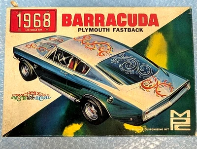 Vintage MPC 1968 Plymouth Barracuda Fastback 1/25 - COMPLETE KIT IN A GOOD SHAPE - Image 1 of 3