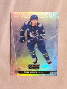 2024-25 O-Pee-Chee Quinn Hughes Arctic Freeze Platinum /99 - Bild 1 von 3