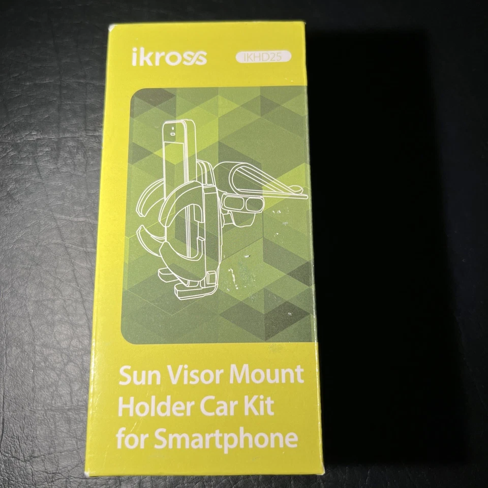 Kit de soporte de montaje para visera solar de coche iKross para teléfono inteligente - Modelo IKHD25 Foto 1 de 4