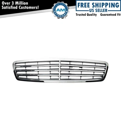 Rejilla superior delantera cromada y gris para Mercedes-Benz C230 MB1200144 2006-2007 Foto 1 de 4