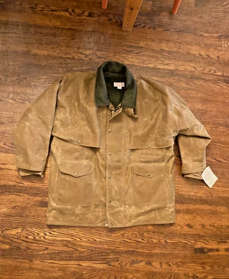Filson Tin Cloth Packer Coat w/Mackinaw Wool Liner and Hood - Image 1 of 4