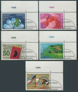 Switzerland 817-821, CTO. Mi 1364-1368. Anniversaries 1988. Women's Benevolent, - Picture 1 of 1