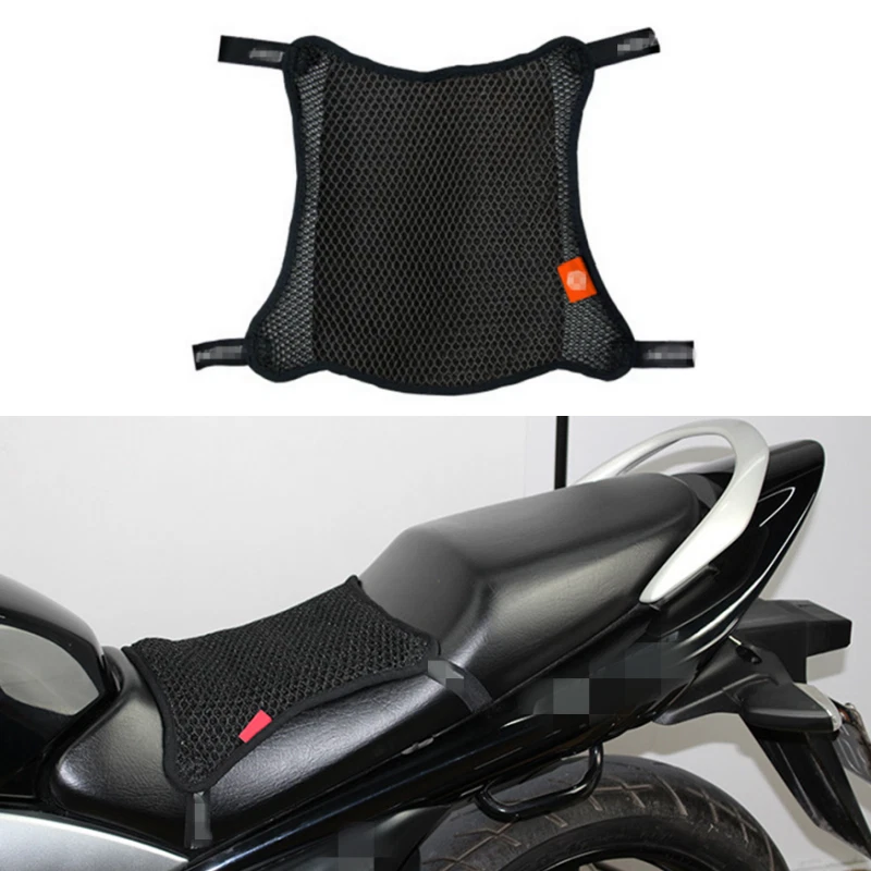 Cojín de malla con aislamiento térmico impermeable para funda de asiento fresca para motocicleta Foto 1 de 4