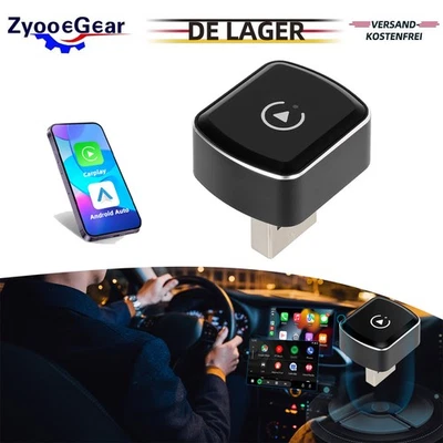 2-in-1 Wireless CarPlay Android Auto Adapter USB for iPhone Android Plug & Play - Bild 1 von 4