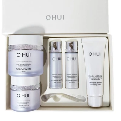 O HUI OHUI Extreme White Cream Set 50+20ml+Reinigungsschaum+Kits/Aufhellung/Dunkle ...