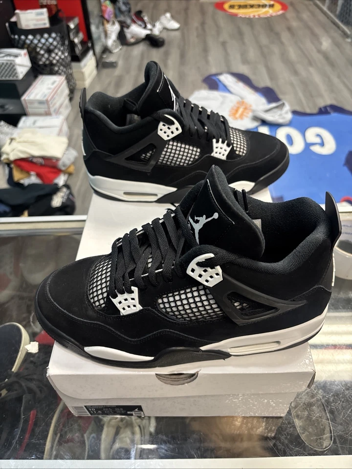 Size 10 - Air Jordan 4 Retro White Thunder - Image 1 of 4