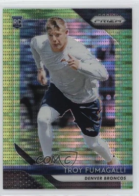 2018 Panini Prizm Rookie Neon Green Pulsar Prizm Troy Fumagalli #280 Rookie RC - Image 1 of 2