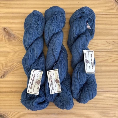 3 HKS VINTAGE DMC BRODER MEDICIS VIRGIN WOOL THREADS: 8930  Antique Blue Lot - Image 1 of 4