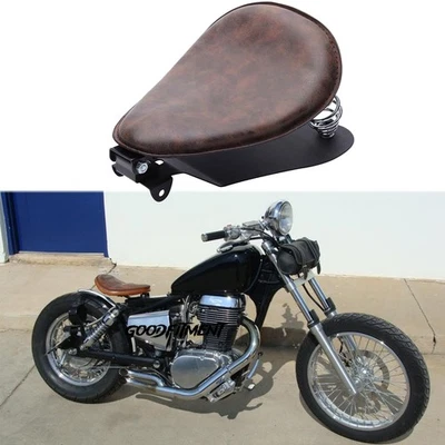 For Suzuki Savage 650 LS650 Bobber Motorcycle Spring Solo Seat Saddle w/ Base - Image 1 of 4